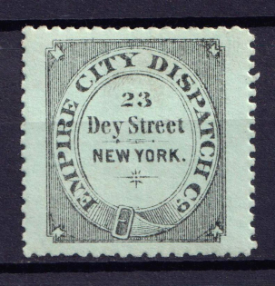 1881 Empire City Dispatch, New York, United States Locals & Carriers (Sc. #64L1, Genuine)