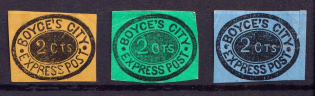 2c Boyce's City Express Post, United States Locals & Carriers (Old Reprints and Forgeries)