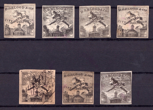 D. O. Blood & Co. City Dispatch, United States Locals & Carriers (Old Reprints and Forgeries)