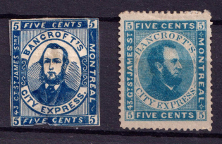 5c Bancroft's City Express, Montreal, United States Locals & Carriers (Old Reprints and Forgeries)