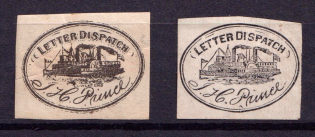 Letter Dispatch J. H. Prince, United States Locals & Carriers (Old Reprints and Forgeries)