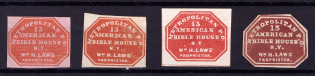 Metropolitan P. O. 13 American Bible House N. Y., United States Locals & Carriers (Old Reprints and Forgeries)