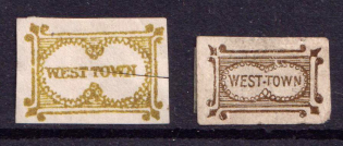 West Town, United States Locals & Carriers (Old Reprints and Forgeries)