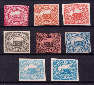 Carnes San Francisco City Letter Express, United States Locals & Carriers (Old Reprints and Forgeries)