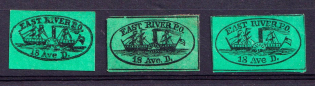 East River P.O. 18 Ave. D., United States Locals & Carriers (Old Reprints and Forgeries)