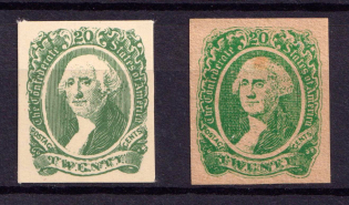 20c The Confederate States of America Postage, United States Locals & Carriers (Old Reprints and Forgeries)