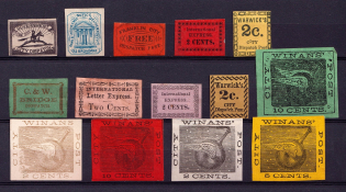 United States Locals & Carriers, Group of Stamps (Old Reprints and Forgeries)