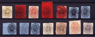 United States Locals & Carriers, Group of Stamps (Old Reprints and Forgeries)
