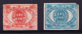 1c Carrier's Dispatch, United States Locals & Carriers (Old Reprints and Forgeries)