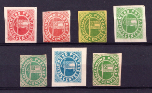 5c Richmond Postage, United States Locals & Carriers (Bogus Stamps)