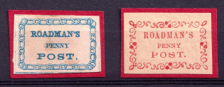 Roadman's Penny Post, United States Locals & Carriers (Bogus Stamps)