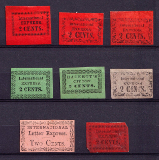 2c International Express, United States Locals & Carriers (Bogus Stamps)