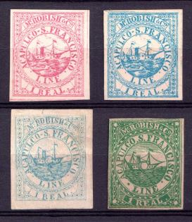 Mc. Robish & Co., Acapulco - S. Francisco Line, United States Locals & Carriers (Bogus Stamps)