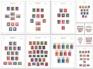 1939-44 General Government, Germany, Collection (12 Pages, Full Sets, CV $500, MNH)