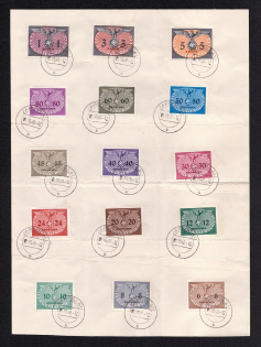 1940 General Government, Germany (Full Set, CV $70, Jarosław Postmark)
