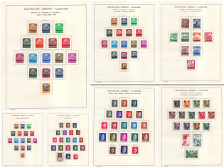 German Occupation, Germany, Collection (7 Pages, Full Sets, Canceled, CV $220)