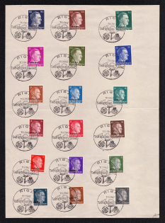 1941 Occupation of Ostland, Germany, Souvenir Sheet (Special Cancellation Riga)