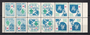 Scouts Exile, Baltic DP Camp (Displaced Persons Camp) (Ukraine and Lithuania Stamps on Same Se-tenant)