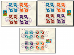 1957 Lithuania, Scouts Exile, Baltic DP Camp (Displaced Persons Camp), 3 Covers