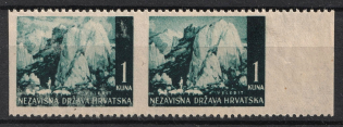 1k Croatia ND, Pair (MISSED Perforation, Print Error)
