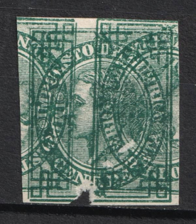 Spanish Colonies (DOUBLE+INVERTED Printing, Print Error)