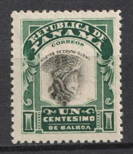 1c Panama (INVERTED Center, Print Error)