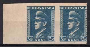 3.5k Croatia ND, Pair (MISSED Perforation, Print Error)