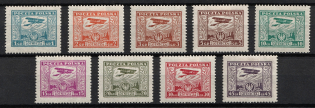 1925 Poland, Airmail (Mi. 224 - 232, Full Set, CV $80)