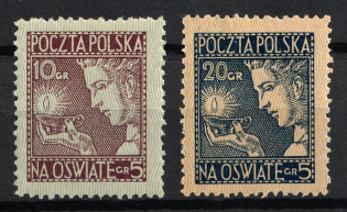 1927 Poland (Mi. 247 - 248, Full Set, CV $50)