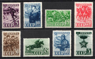 1941 23rd Anniversary of the Red Army and Navy, Soviet Union USSR (Full Set, MNH)