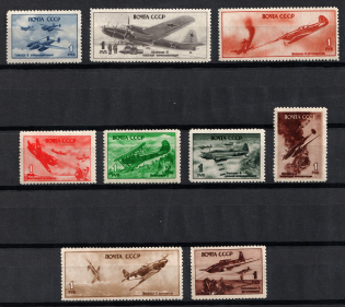 1945 Air Force During World War II, Soviet Union USSR (Full Set, MNH)