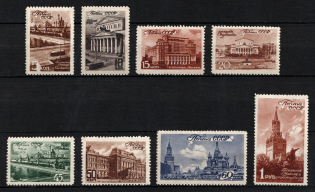 1946 Moscow Scenes, Soviet Union USSR (Full Set, MNH)