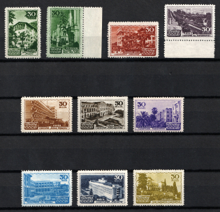 1947 The Soviet Sanatoria, Soviet Union USSR (Full Set, MNH)