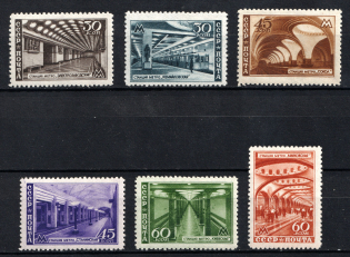 1947 Moscow Subway, Soviet Union USSR (Full Set, MNH)