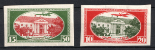 1930 Latvia, Airmail (Imperforated, Mi. 159 B - 160 B, Full Set, CV $50)