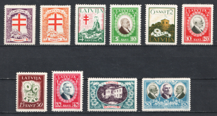 1930 Latvia (Mi. 161 - 170, Full Set, CV $30, MNH)