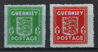 1942 Guernsey, German Occupation, Germany (Mi. 4 - 5, Full Set, CV $80, MNH)
