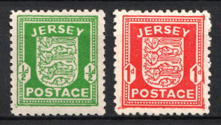 1941-42 Jersey, German Occupation, Germany (Mi. 1 x - 2 x, CV $20)
