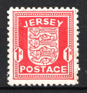 1941-42 1d Jersey, German Occupation, Germany (Chalky Paper, Mi. 2 z, CV $100)