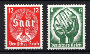 1934 Third Reich, Germany (Mi. 544 - 545, Full Set, CV $120, MNH)