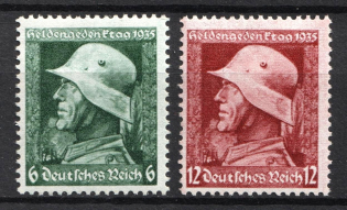 1935 Third Reich, Germany (Mi. 569 - 570, Full Set, CV $30, MNH)