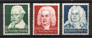 1935 Third Reich, Germany (Mi. 573 - 575, Full Set, CV $40, MNH)