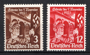 1935 Third Reich, Germany (Mi. 598 - 599, Full Set, CV $20, MNH)