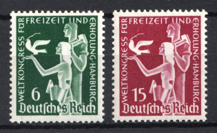 1936 Third Reich, Germany (Mi. 622 - 623, Full Set, CV $20, MNH)