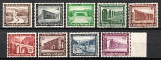 1936 Third Reich, Germany (Mi. 634 - 642, Full Set, CV $100, MNH)