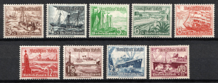 1937 Third Reich, Germany (Mi. 651 - 659, Full Set, CV $140, MNH)