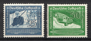 1938 Third Reich, Germany, Airmail (Mi. 669 - 670, Full Set, CV $70, MNH)