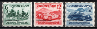 1939 Third Reich, Germany (Mi. 695 - 697, Full Set, CV $360, MNH)