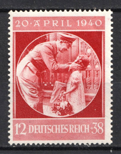 1940 Third Reich, Germany (Mi. 744, Full Set, CV $20, MNH)