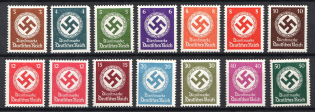 1942-44 Third Reich, Germany (Mi. 166 - 177, Full Set, CV $20)